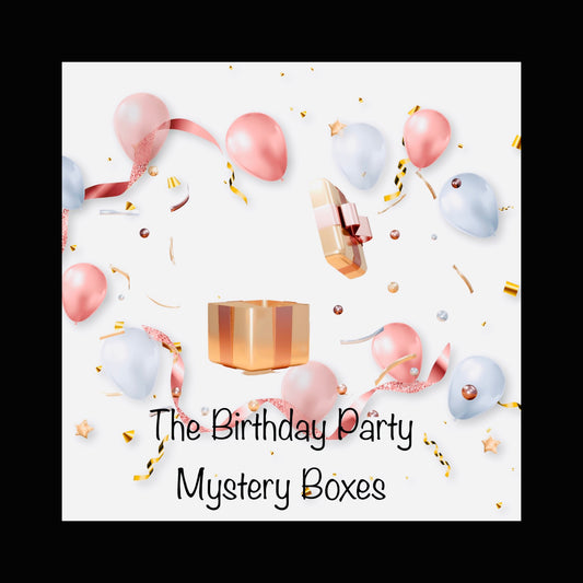 Group Birthday Themed Mystery Beauty Party Boxes-Fun and Festive Surprises for Beauty, Self-Care, and Celebration