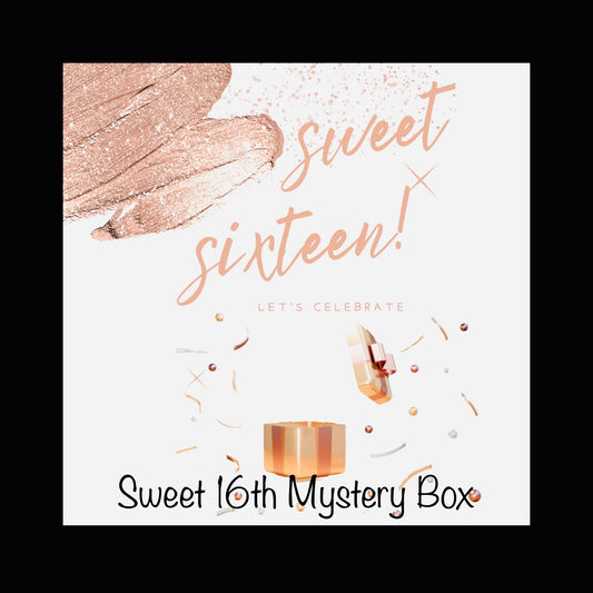 Sweet 16 Birthday Mystery Beauty Party Box-Glamorous Beauty and Self-Care Surprises for a Milestone Birthday